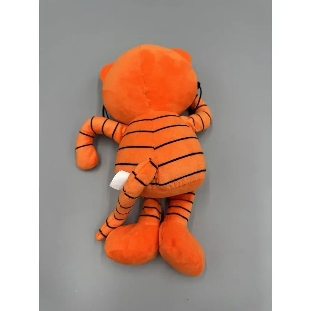 Petey Cat Plush Dav Pilkeys Dog Man 9.5” Orange Striped Stuffed Toy